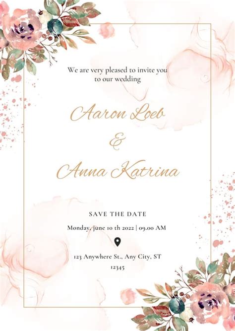 Customize 5,574+ Modern Wedding Invitation Templates Online.